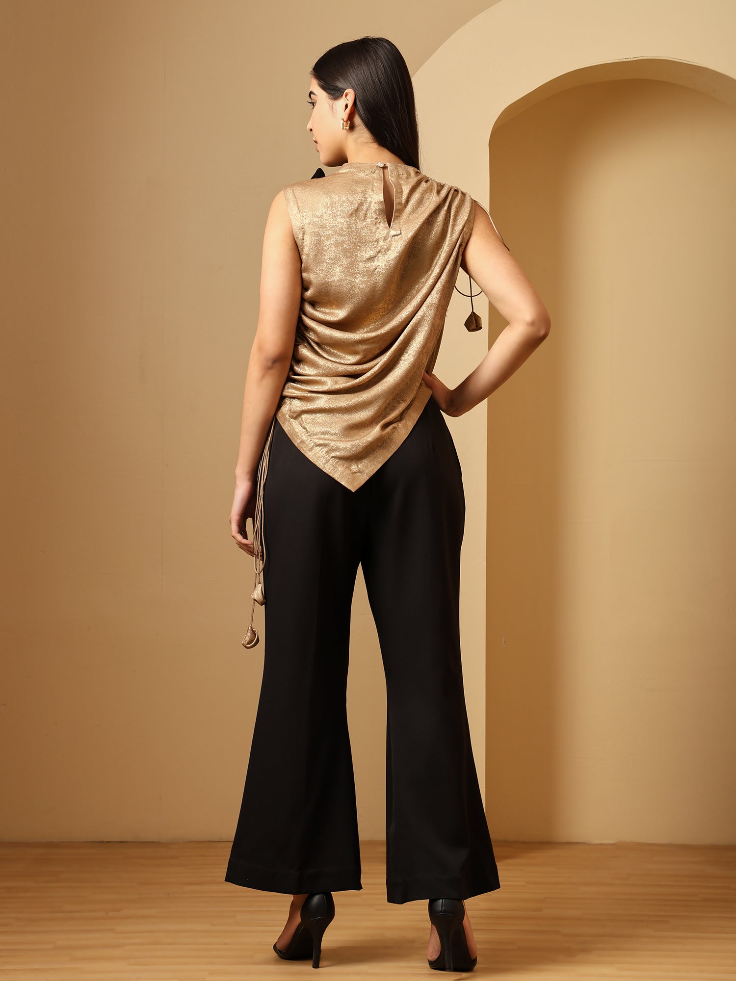 Flower Golden Co-ord (Set of 2)