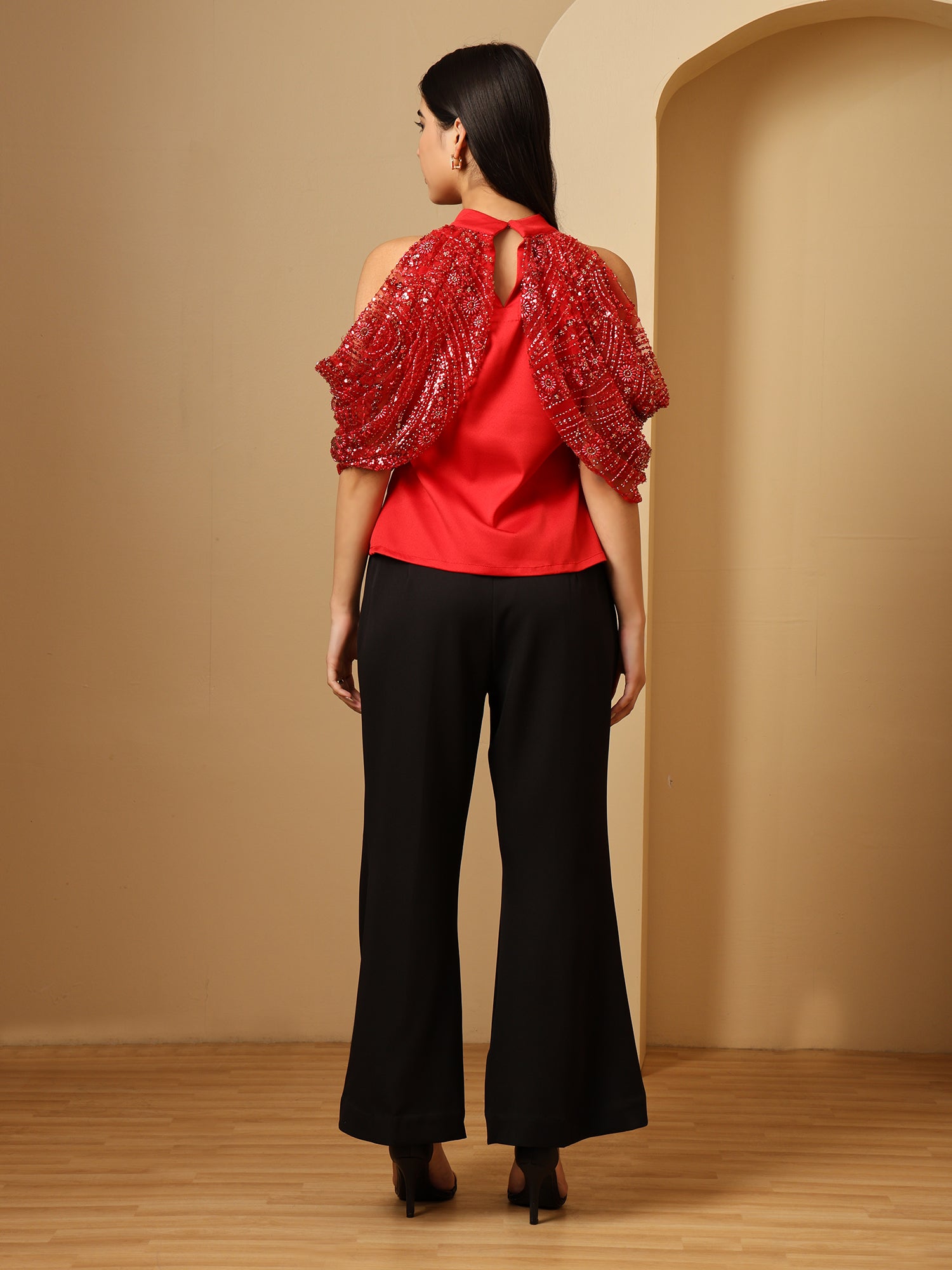 Sequence Red Co-ord (Set of 2)