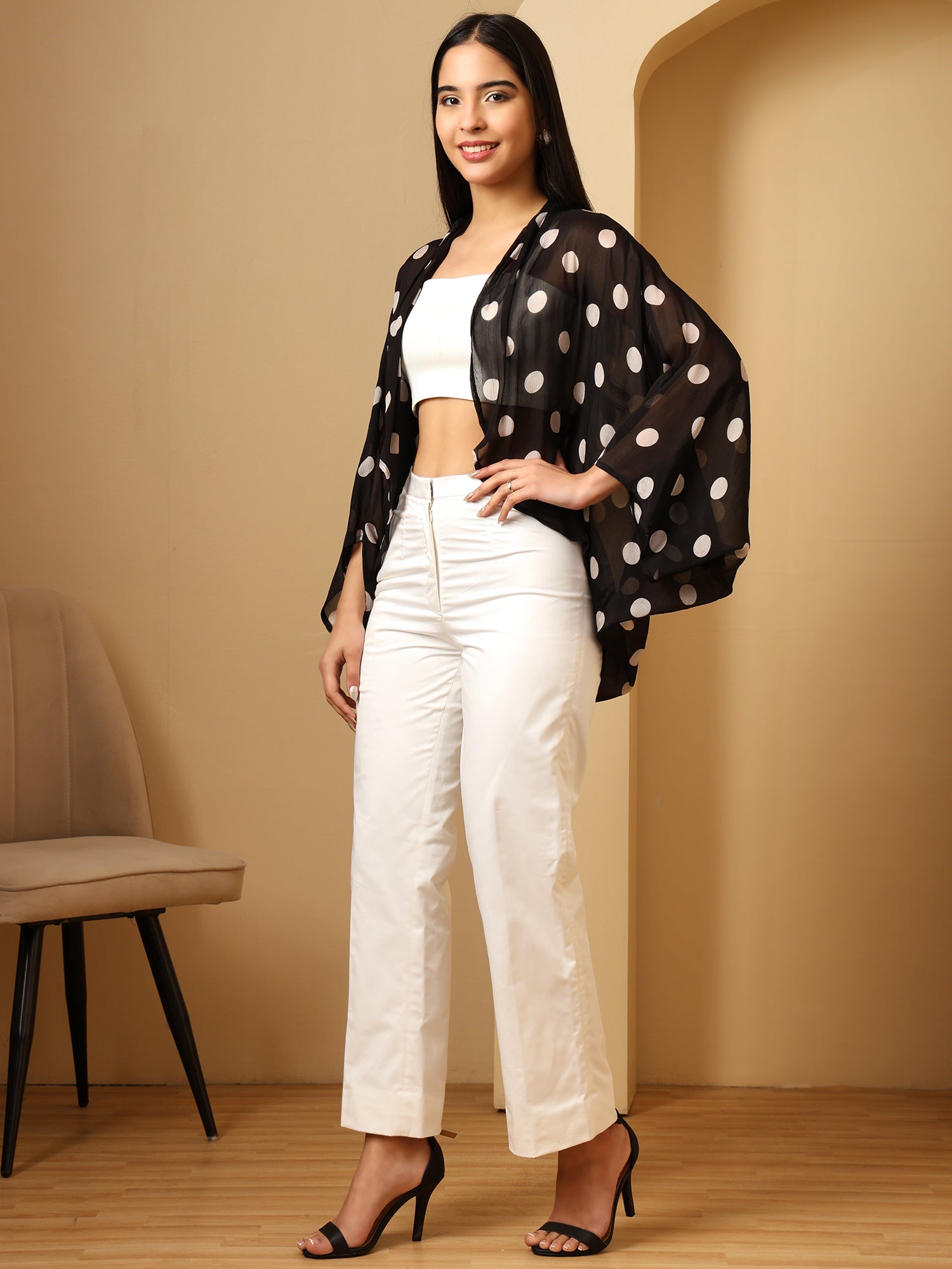 Polka Dot Black Co-ord (Set of 2)