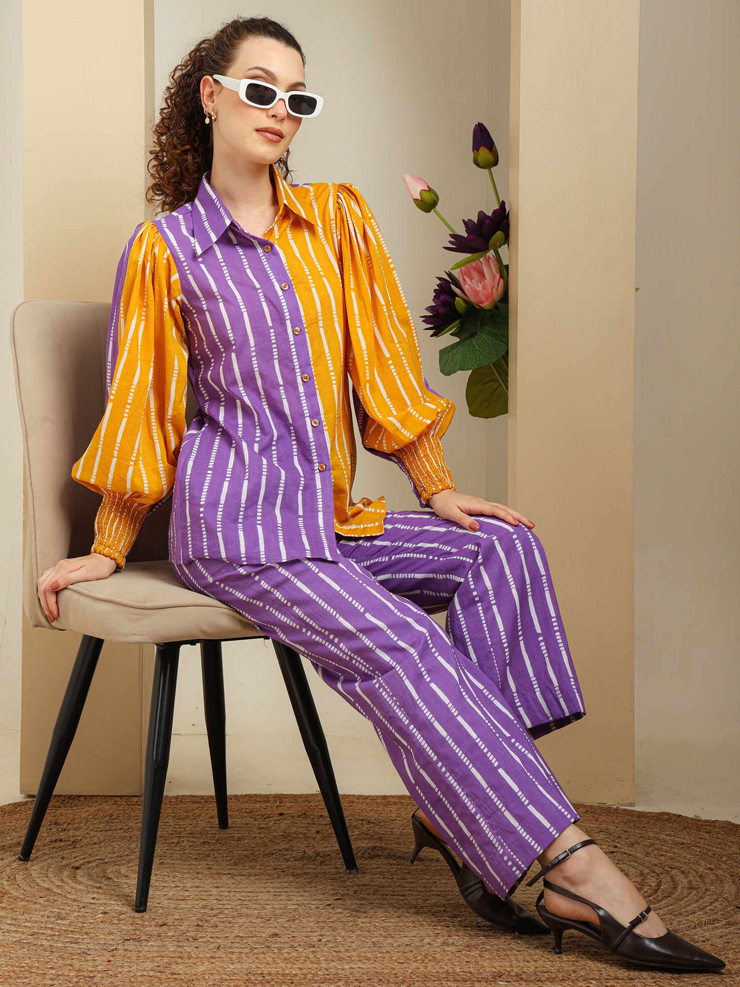 Double Colour Shade Co-ord Set