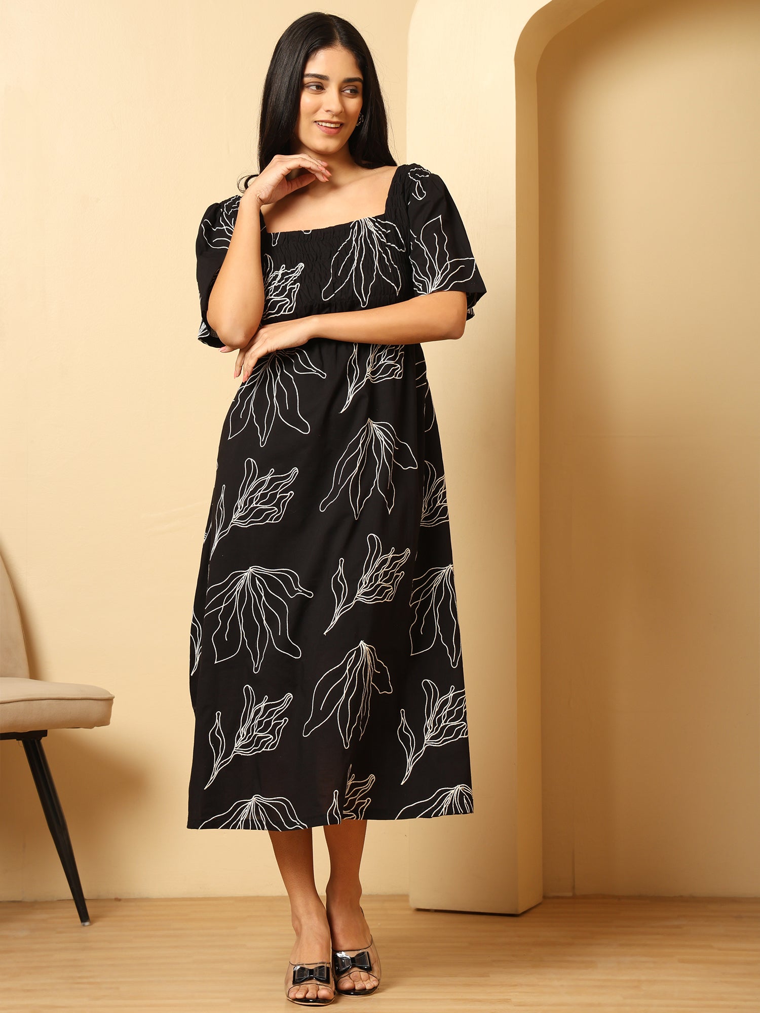 Black Midi Dress