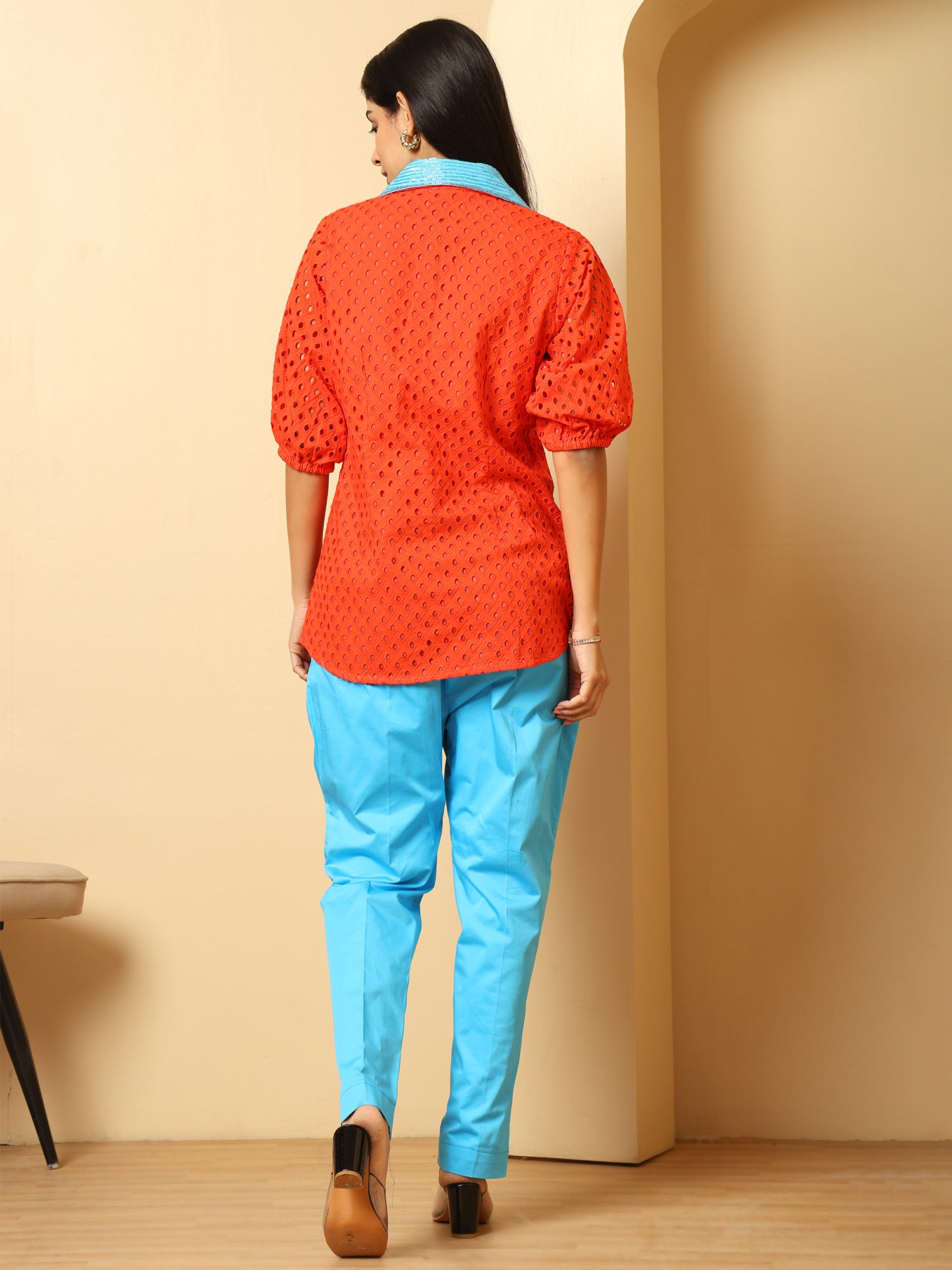 Blue Heart Red Co-ord ( set of 2)